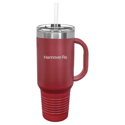 40 oz. Travel Mug with Handle, Straw Included  Thumbnail